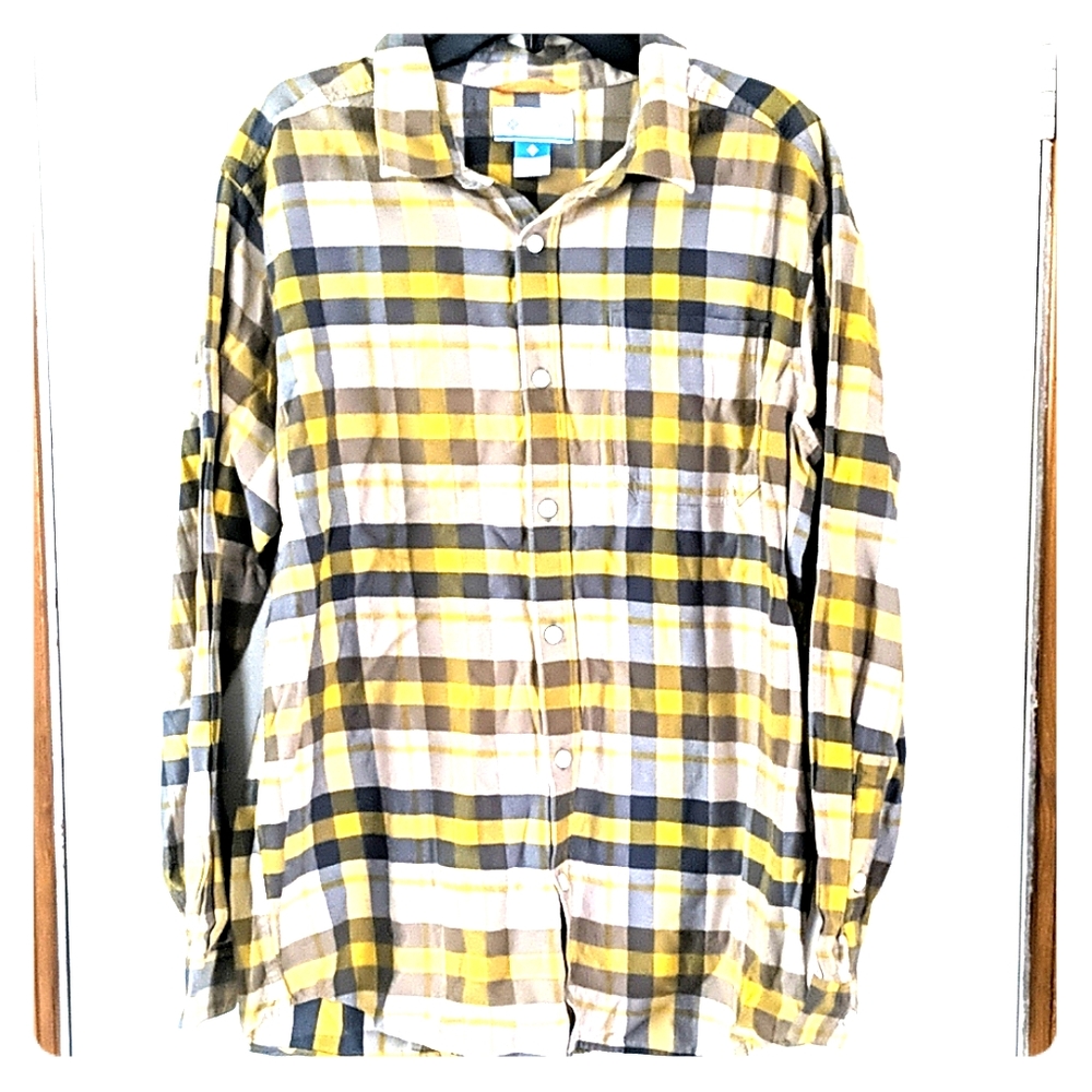 Columbia Long Sleeve Button Up Casual Shirt Dress